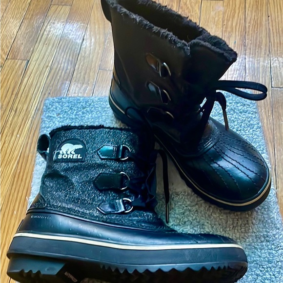 SOREL 'Tivoli' Waterproof black sparkle Boot - Size 6 Excellent Condition - Picture 7 of 8